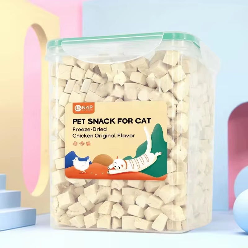 Cat Food Freeze-Dried Chicken Dry Goods for Pets Freeze-Dried and Nutritious Chicken Breast Fatty Gills Meat Pellets Pet Snacks