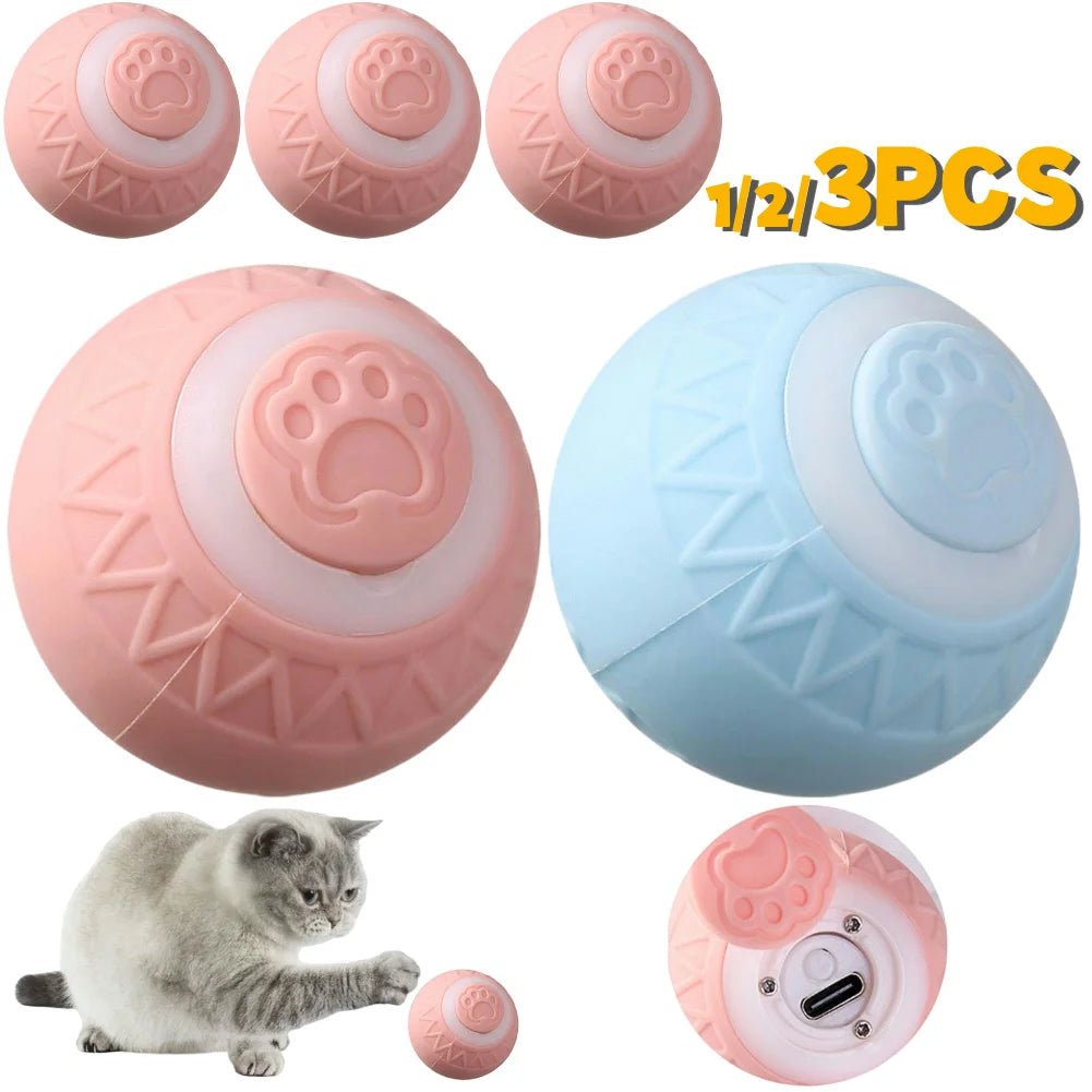 Cat Interactive Ball Automatic Rolling Ball Electric Cat Ball Toys for Cats and Kittens