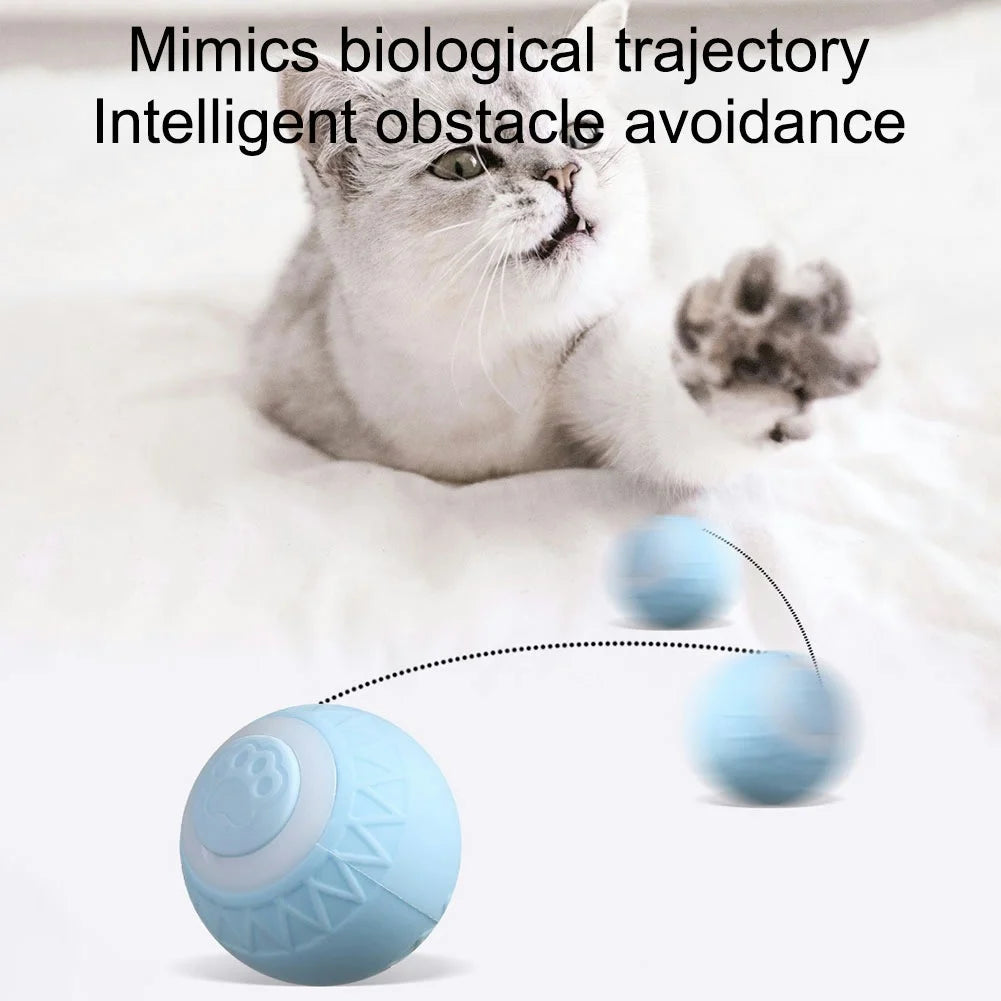 Cat Interactive Ball Automatic Rolling Ball Electric Cat Ball Toys for Cats and Kittens