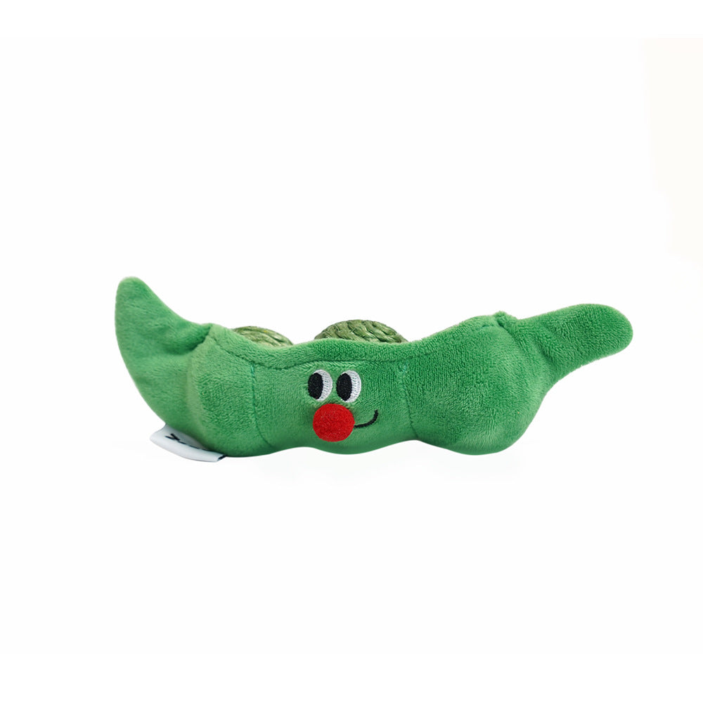 3PCS Cat Toy Balls, Interactive Pet Play Balls Sisal Rope Scratching Chew Ball Toy with Rustling Sound Pea Pod Storage for Indoor Kitten Training Hunting