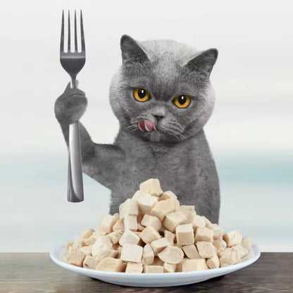 Cat Food Freeze-Dried Chicken Dry Goods for Pets Freeze-Dried and Nutritious Chicken Breast Fatty Gills Meat Pellets Pet Snacks