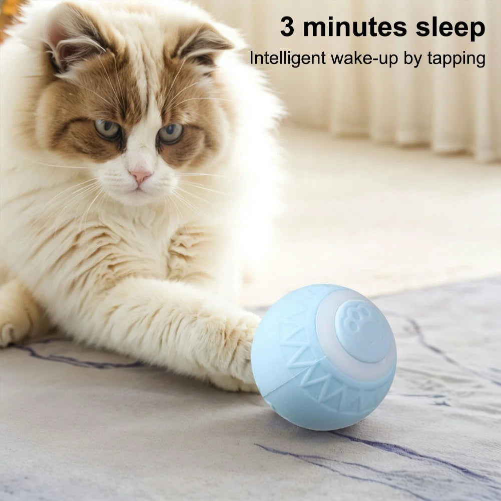 Cat Interactive Ball Automatic Rolling Ball Electric Cat Ball Toys for Cats and Kittens