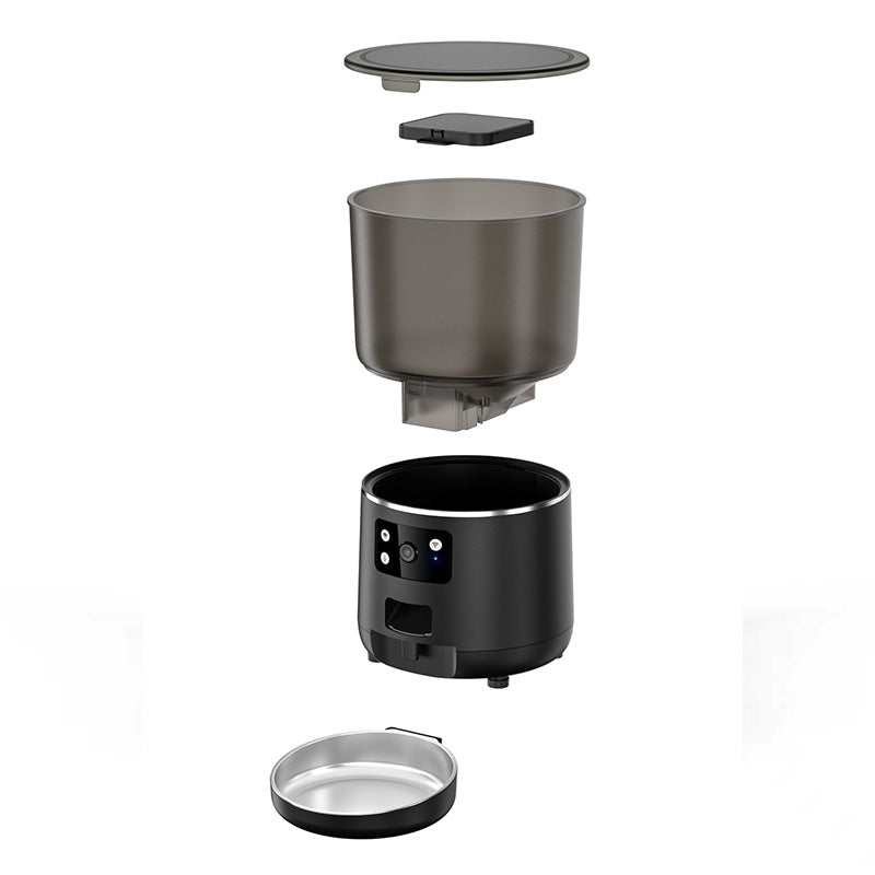 IPSKY PFF040 1080P HD Smart Pet Feeder Camera Wifi Enabled 2-Way Audio Night Vision Automatic Food Dispenser for Pet Life Security