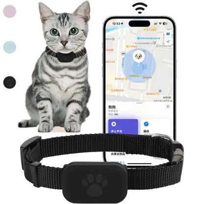 Pet Bluetooth GPS Tracker Dog Mini Tracking Movement Alert Collars anti Lost Tracker for Cats and Puppies Remote Global Locator