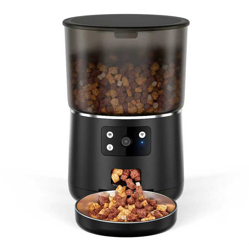 IPSKY PFF040 1080P HD Smart Pet Feeder Camera Wifi Enabled 2-Way Audio Night Vision Automatic Food Dispenser for Pet Life Security