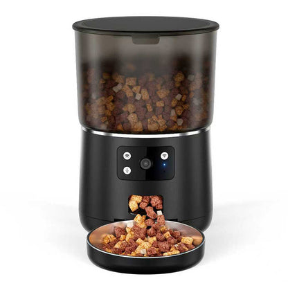 IPSKY PFF040 1080P HD Smart Pet Feeder Camera Wifi Enabled 2-Way Audio Night Vision Automatic Food Dispenser for Pet Life Security